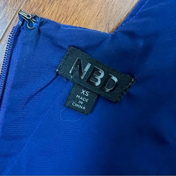 NBD Revolve Navy Blue Going Out Mini Dress Size XS - Picture 6 of 7